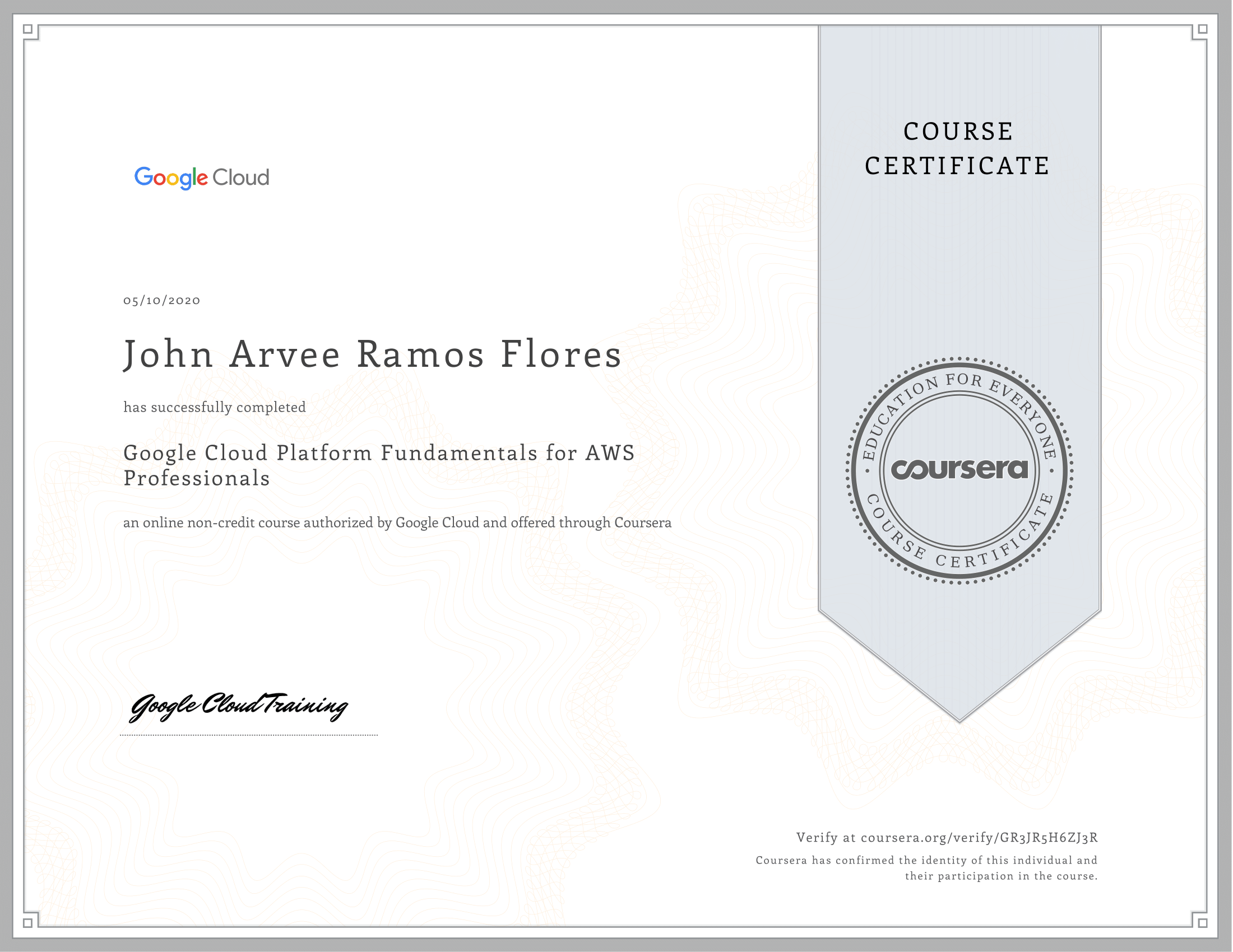 Google Cloud Platform Fundamentals for AWS Professionals